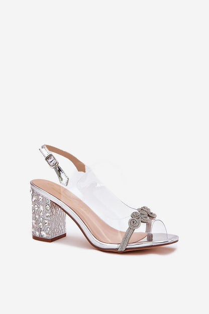  Sandały Model DA MR51-705 Silver - Step in style 