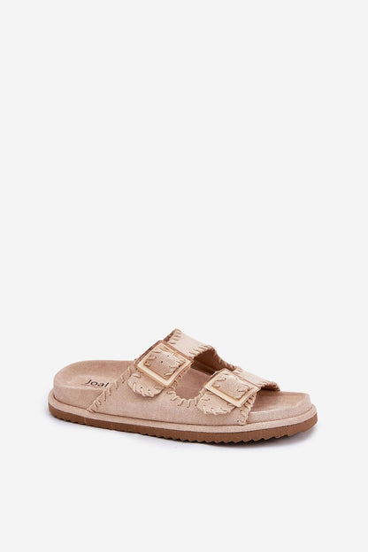  Sandał Klapki Model Visley G474 Beige - Step in style 