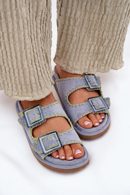  Sandał Klapki Model Visley G474 Blue - Step in style 