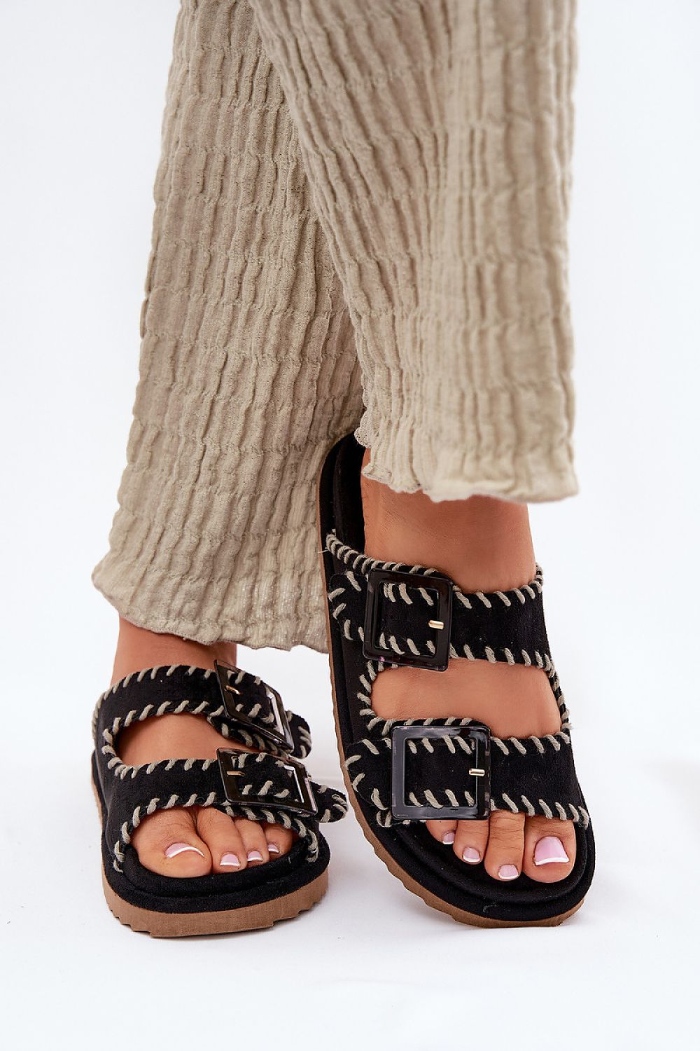  Sandał Klapki Model Visley G474 Black - Step in style 