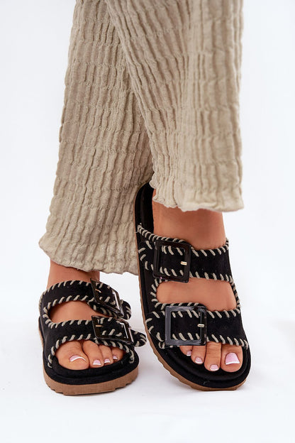  Sandał Klapki Model Visley G474 Black - Step in style 