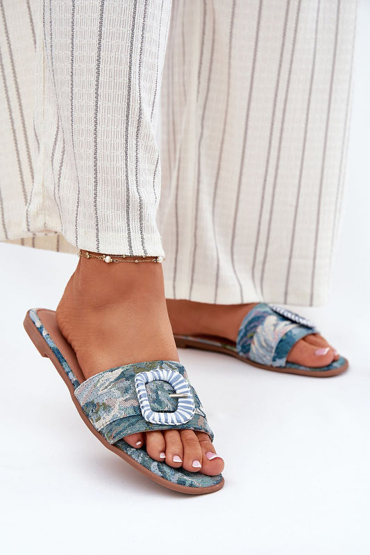  Sandał Klapki Model Clariola G469 Blue - Step in style 