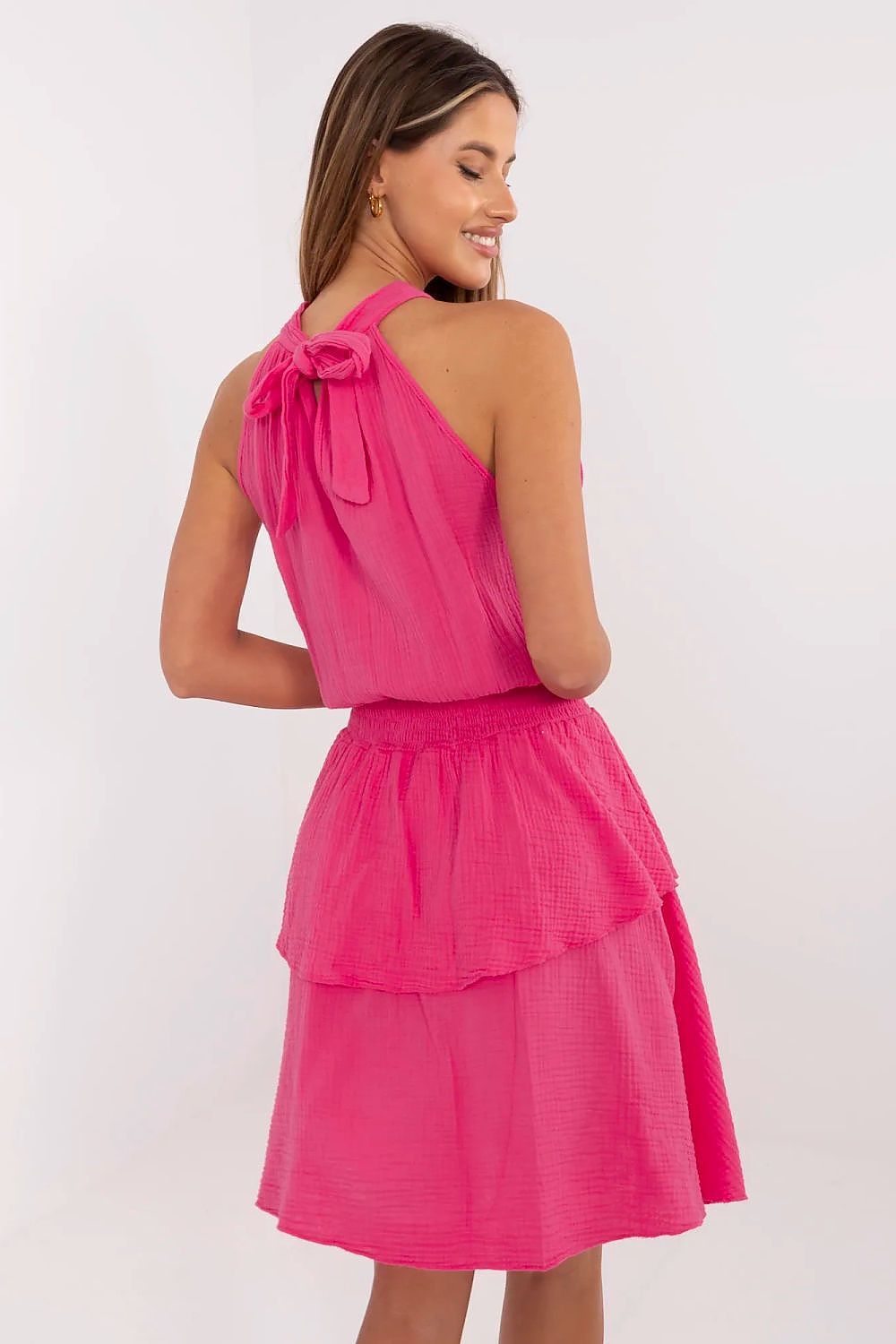  Sukienka Model MI-SK-92166.71P Fuksja - Italy Moda 