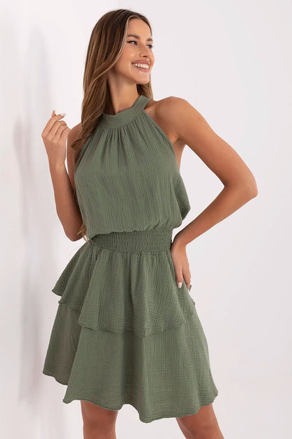  Sukienka Model MI-SK-92166.71P Khaki - Italy Moda 