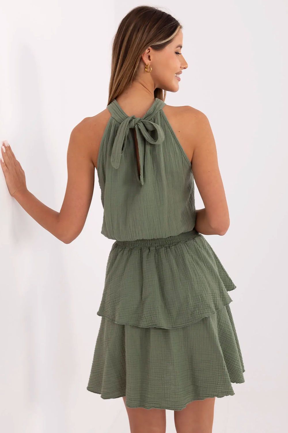 Sukienka Model MI-SK-92166.71P Khaki - Italy Moda 