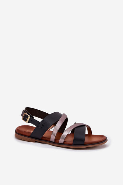  Sandały Model Sergio Leone SK086H Black - Step in style 
