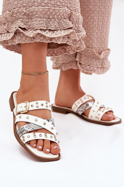  Sandał Klapki Model Manitte 9706 White - Step in style 