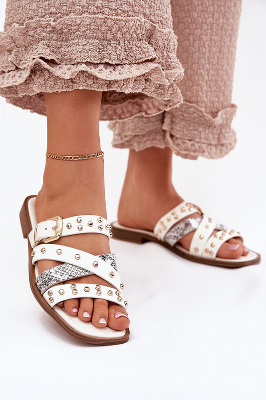  Sandał Klapki Model Manitte 9706 White - Step in style 