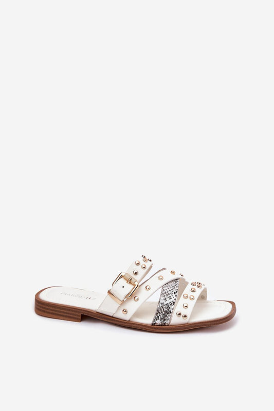  Sandał Klapki Model Manitte 9706 White - Step in style 