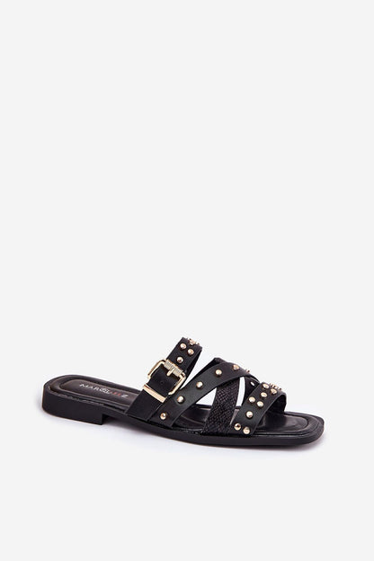  Sandał Klapki Model Manitte 9706 Black - Step in style 