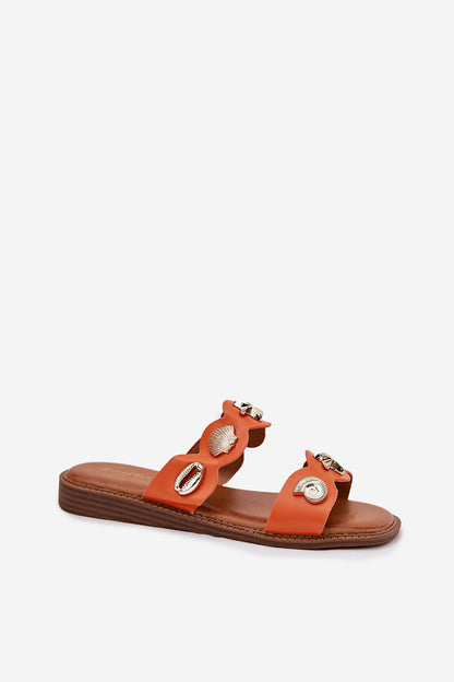  Sandał Klapki Modele Jenoriela C15-1 Orange - Step in style 