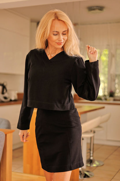  Sukienka Komplet Model Dallas Black  - Mirale 