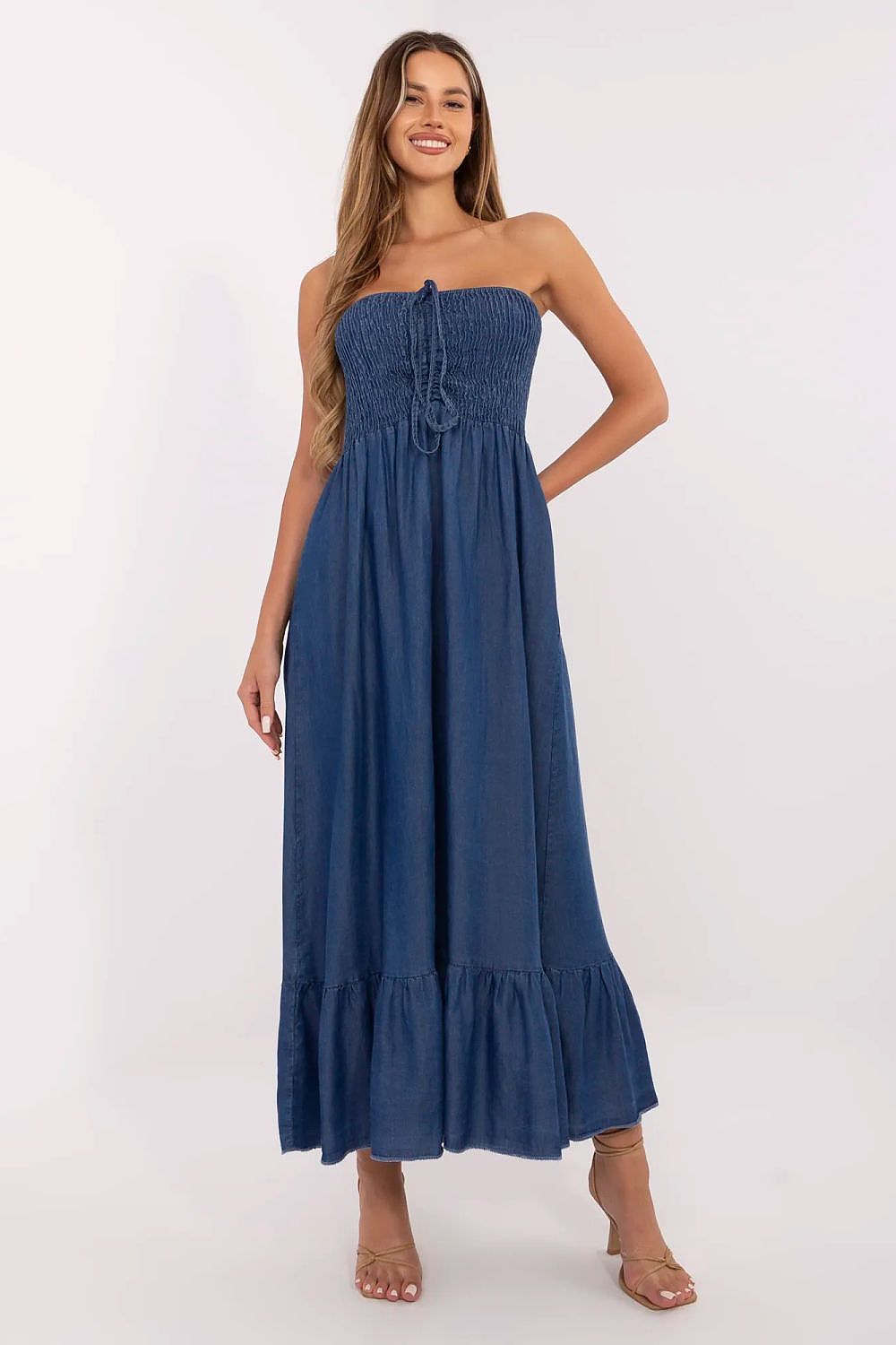  Sukienka Model DHJ-SK-A9051.96 Dark Blue - Italy Moda 