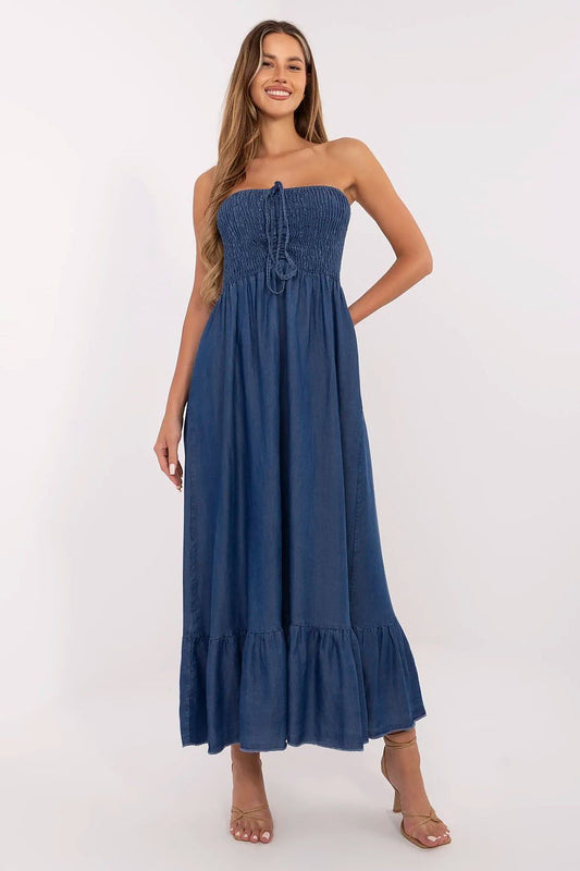  Sukienka Model DHJ-SK-A9051.96 Dark Blue - Italy Moda 