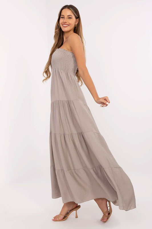  Sukienka Model MI-SK-A2596.97 Dark Beige - Italy Moda 