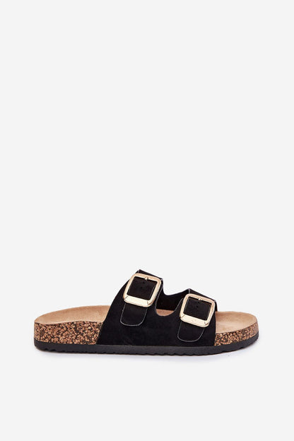  Sandał Klapki Model Vorella 25SD21-8330 Black - Step in style 