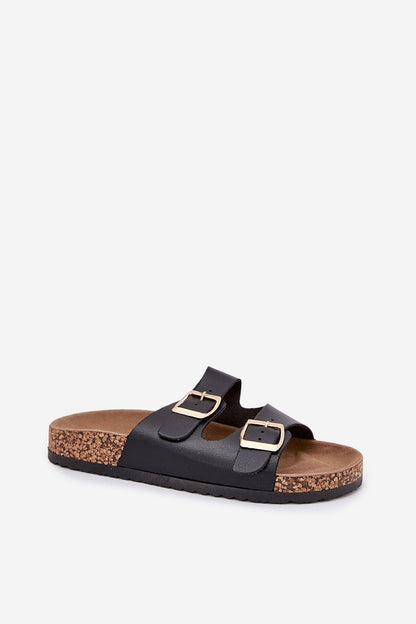  Sandał Klapki Model Iskira 25SD21-8323 Black - Step in style 