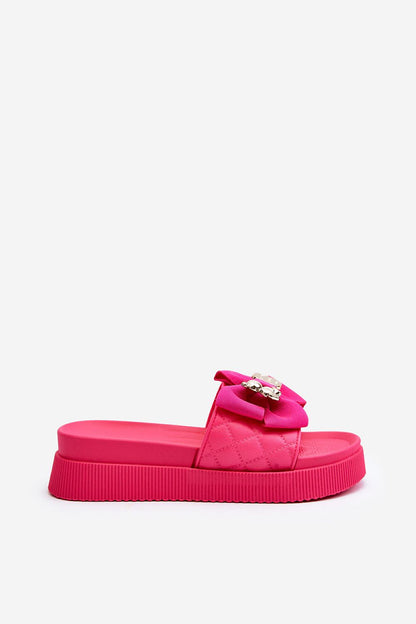  Sandał Klapki Model Katterina BG146P Fuksja - Step in style 
