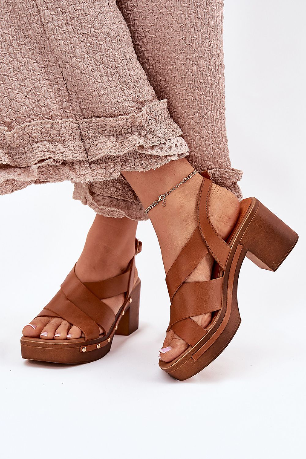  Sandały Model Zazoo 1081 Brown - Step in style 