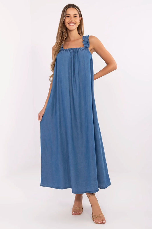  Sukienka Model DHJ-SK-A9197.90 Dark Blue - Italy Moda 