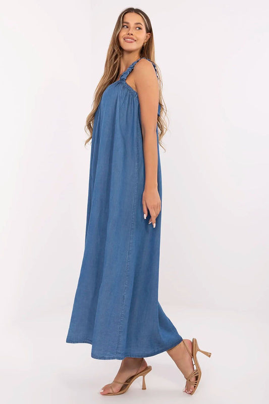  Sukienka Model DHJ-SK-A9197.90 Dark Blue - Italy Moda 