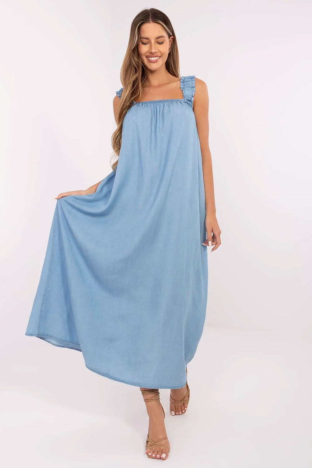  Sukienka Model DHJ-SK-A9197.90 Blue - Italy Moda 