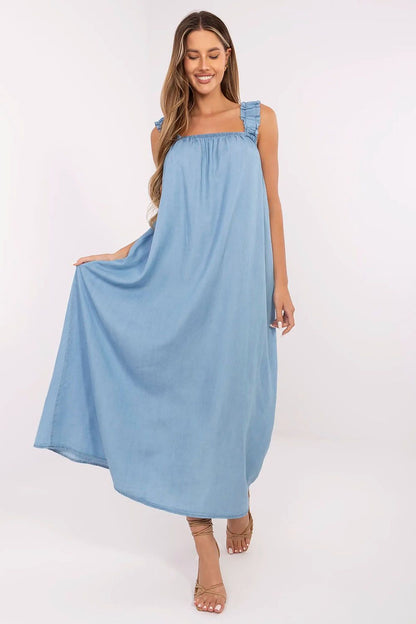  Sukienka Model DHJ-SK-A9197.90 Blue - Italy Moda 
