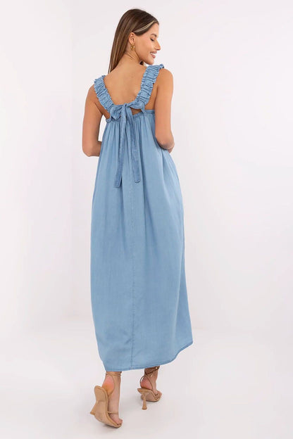  Sukienka Model DHJ-SK-A9197.90 Blue - Italy Moda 
