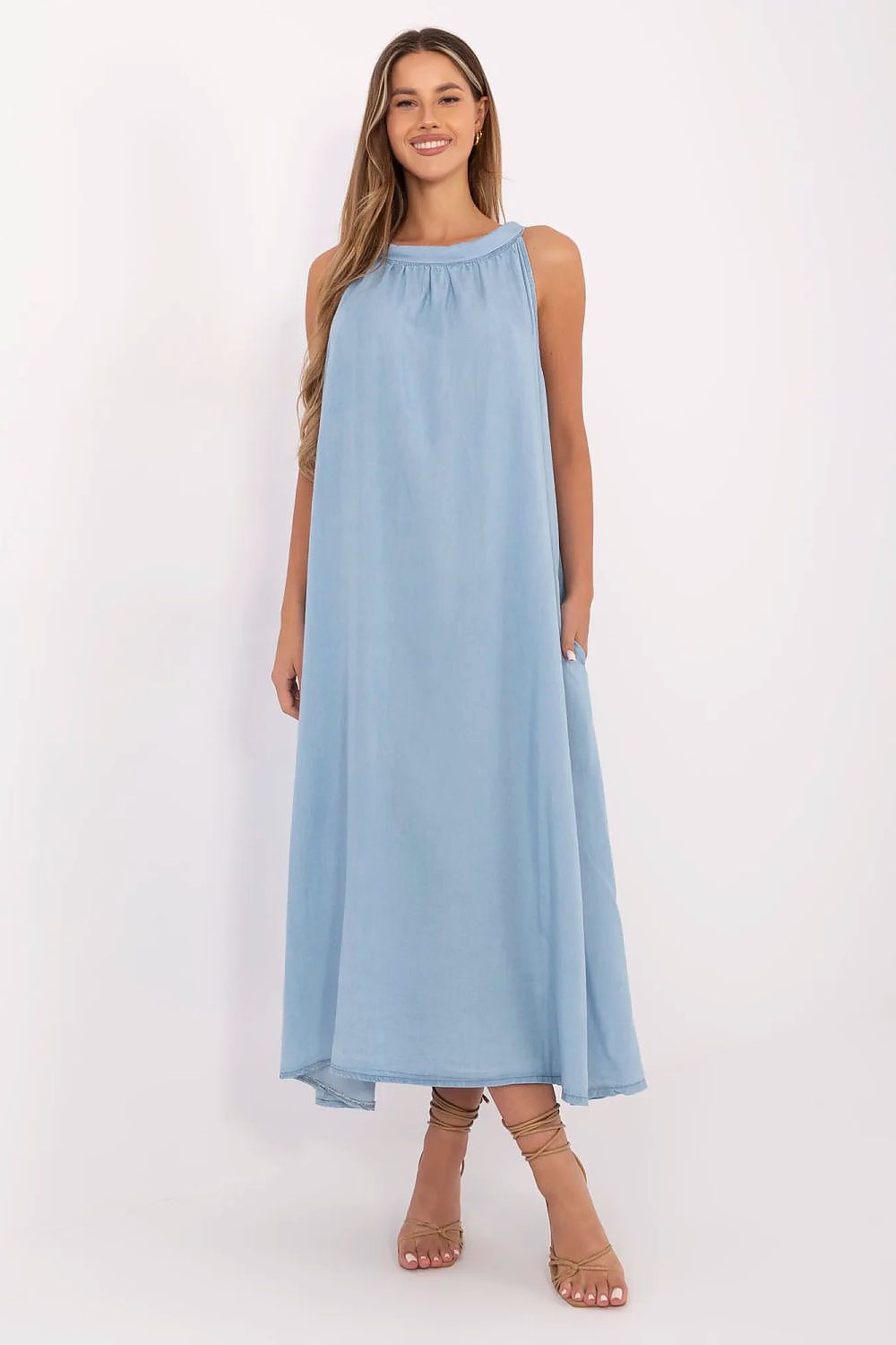  Sukienka Model DHJ-SK-A7969.89 Blue - Italy Moda 