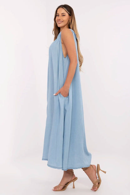  Sukienka Model DHJ-SK-A7969.89 Blue - Italy Moda 