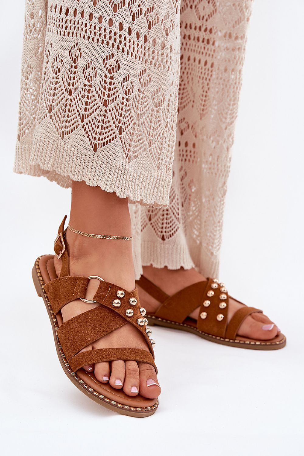  Sandały Model Zanira LX9616 Camel - Step in style 