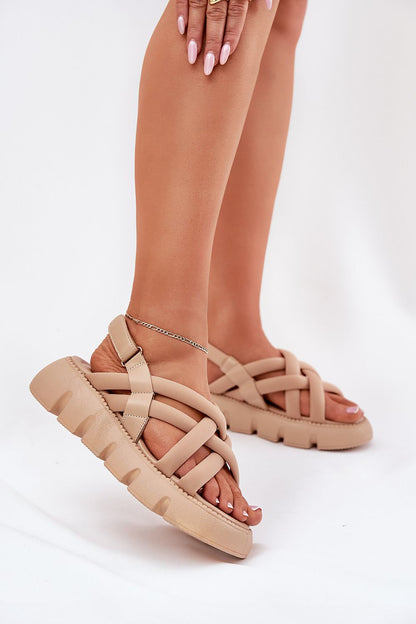  Sandały Model Filamira SQC-101 Beige - Step in style 
