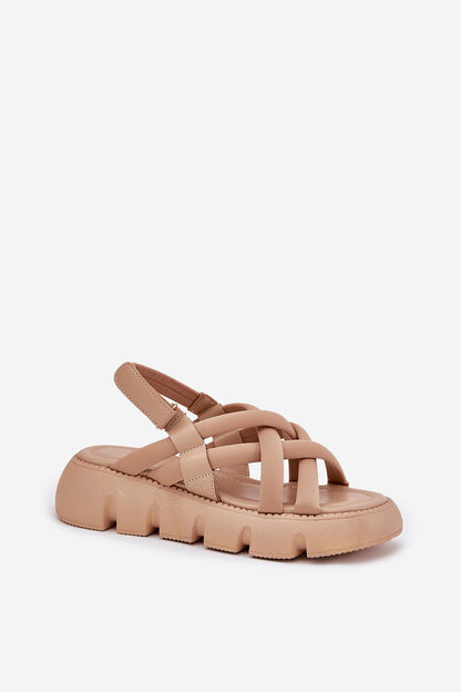  Sandały Model Filamira SQC-101 Beige - Step in style 