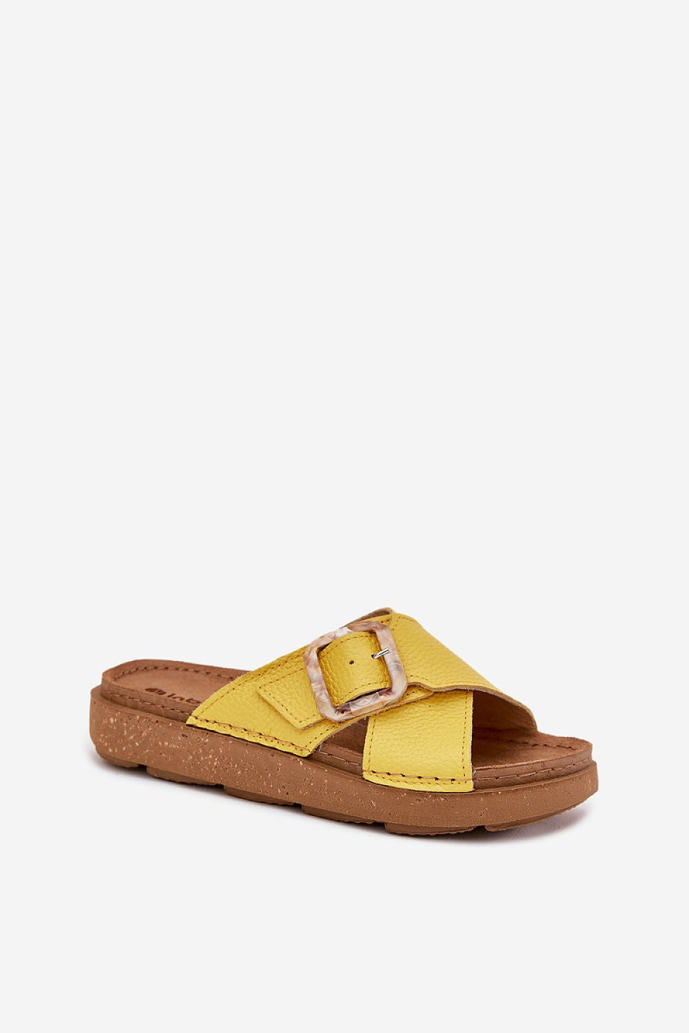  Sandał Klapki Model Inblu ED0003IU Yellow - Step in style 