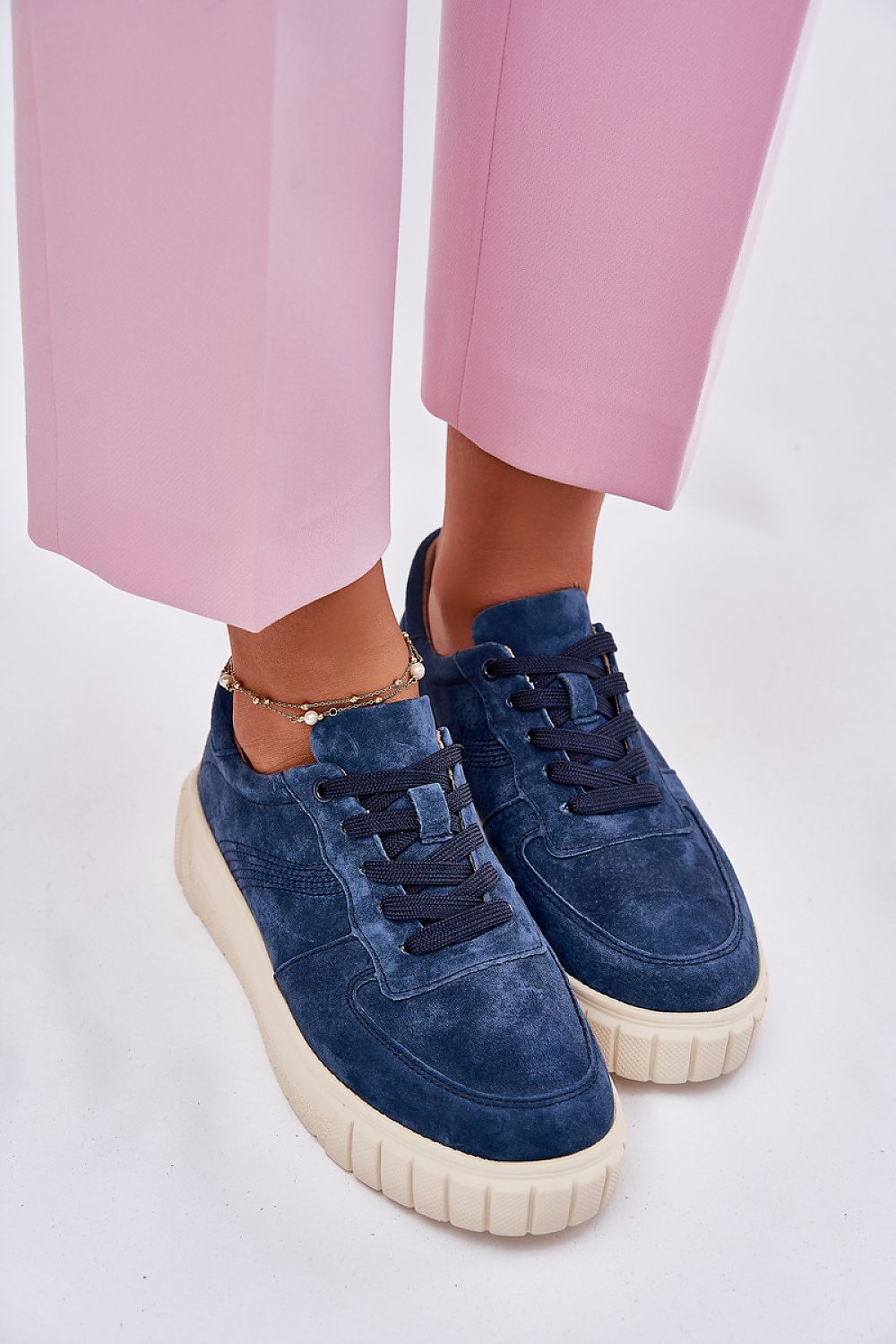   Buty Sportowe Model Rilwena 25SP18-8191 Navy - Step in style 