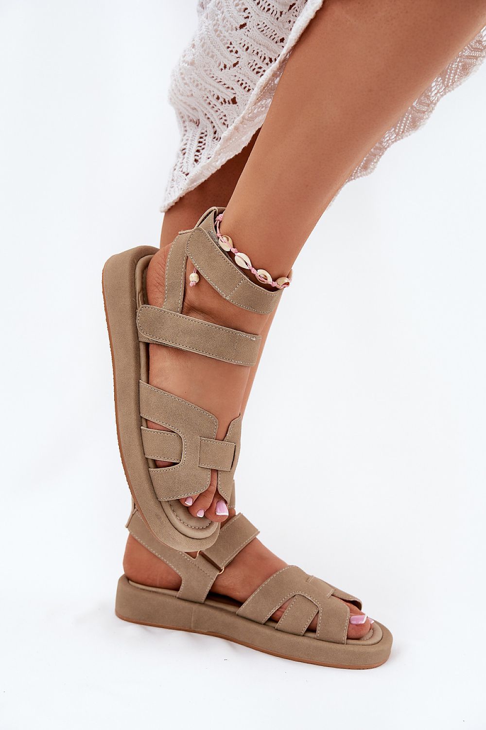  Sandały Model Uvissa NN617 Khaki - Step in style 