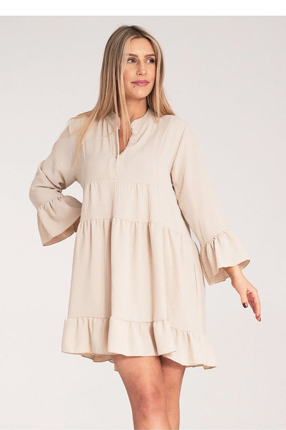  Sukienka Model M1136 Beige - Figl 