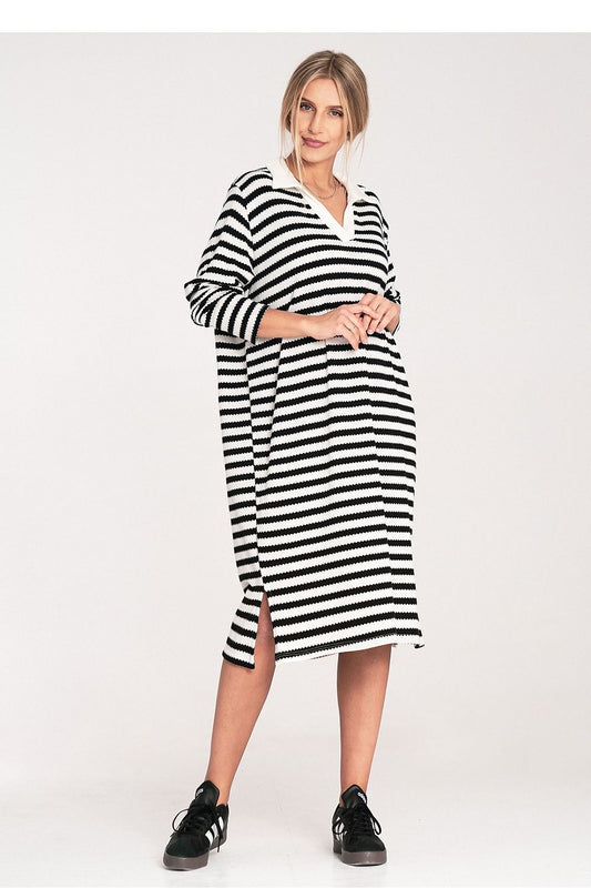  Sukienka Model M1098 Black/White - Figl 