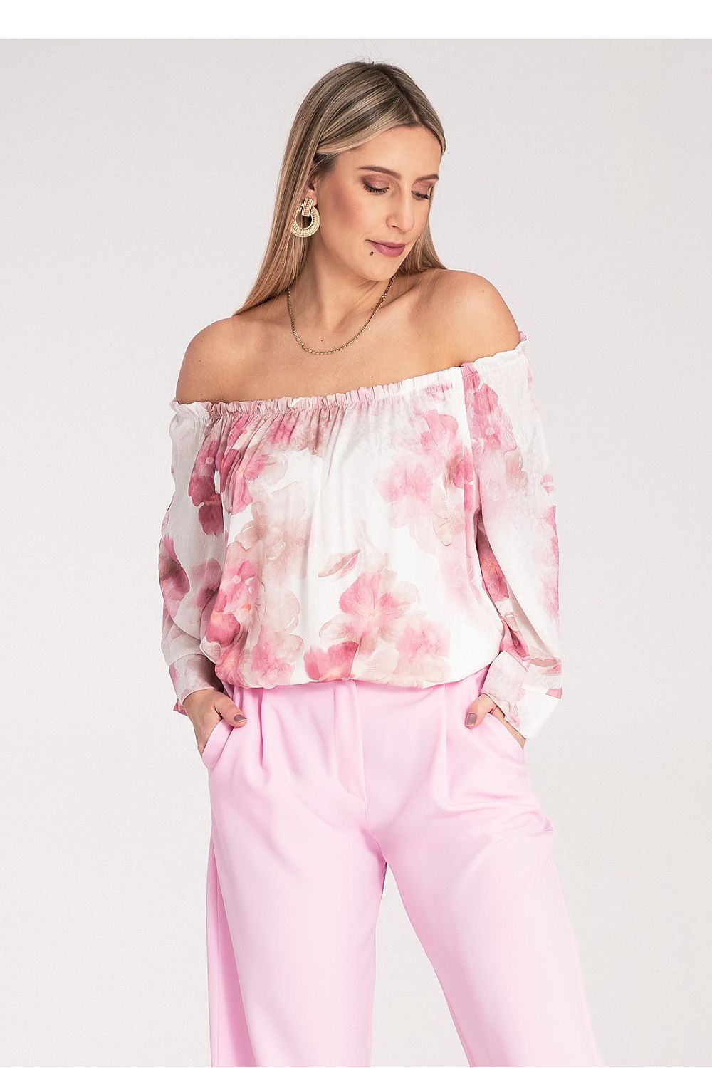  Bluzka Model M1142 Pink - Figl 