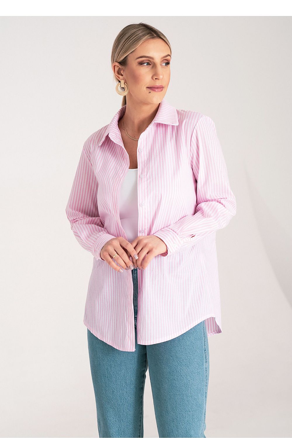   Koszula Damska Model M1174 Pink - Figl 