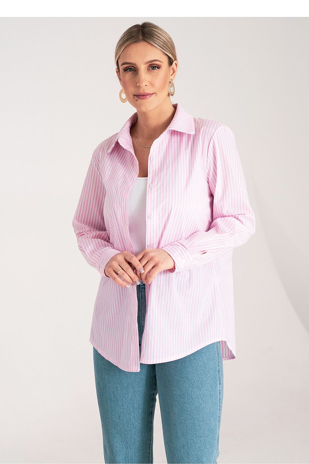   Koszula Damska Model M1174 Pink - Figl 