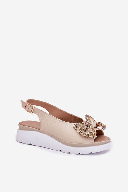  Sandały Model Zazoo 1882 Beige - Step in style 