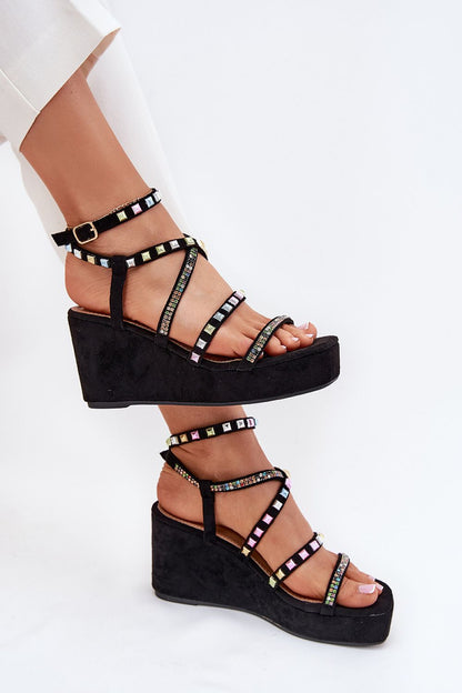  Sandały Model Lunara JH399 Black - Step in style 