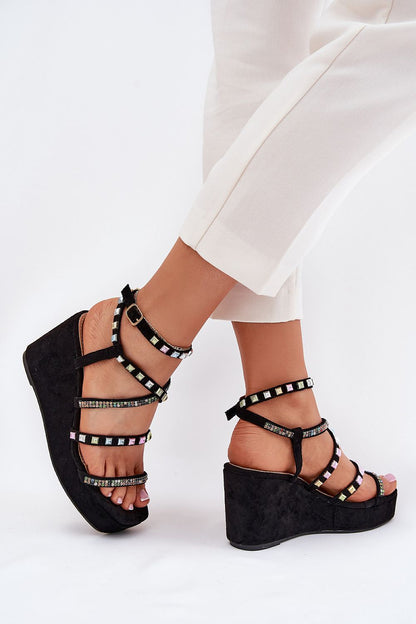  Sandały Model Lunara JH399 Black - Step in style 