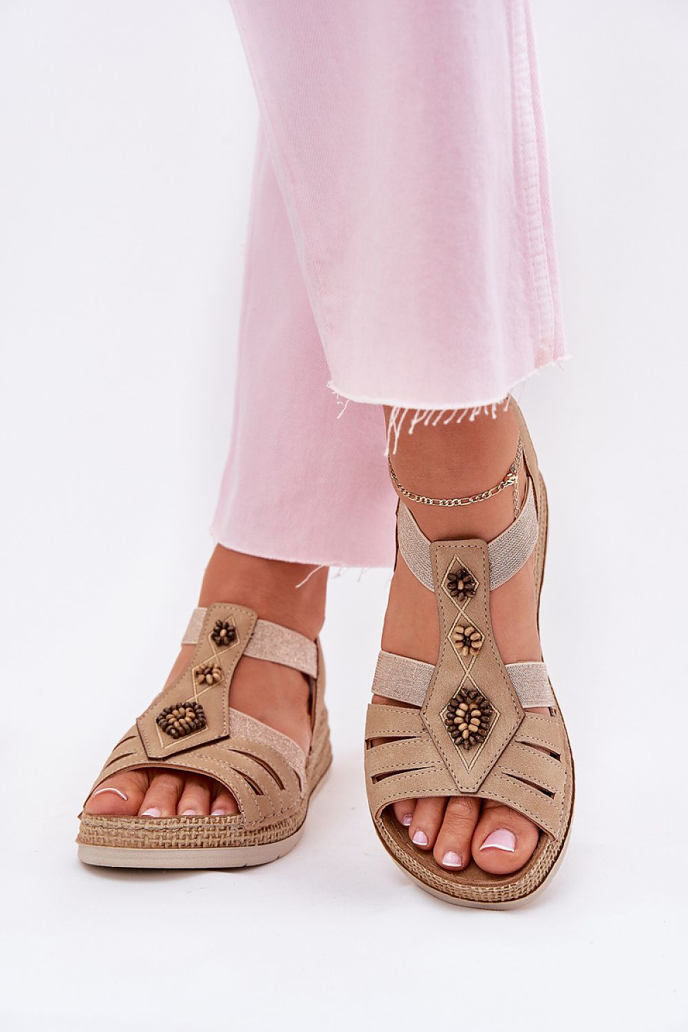  Sandały Model Inblu RV000015 Beige - Step in style 