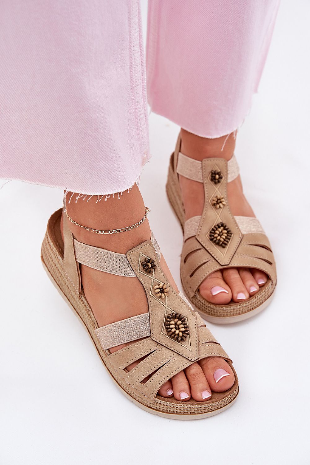  Sandały Model Inblu RV000015 Beige - Step in style 