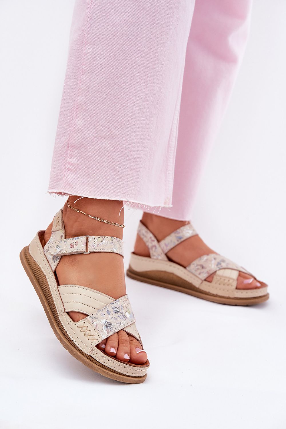  Sandały Model Maciejka L7064-37 Ecru - Step in style 