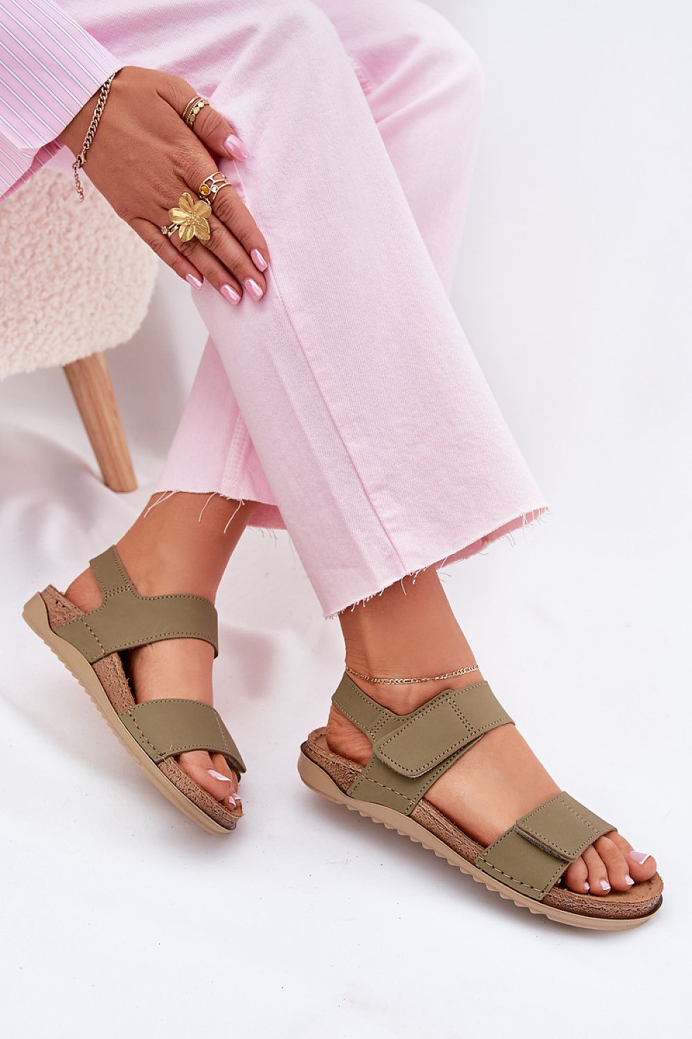  Sandały Model Inblu AA0001KU Green - Step in style 