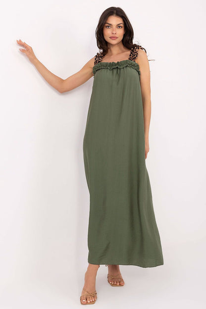  Sukienka Model MI-SK-A6412.68 Khaki - Italy Moda 