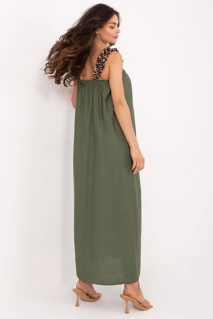  Sukienka Model MI-SK-A6412.68 Khaki - Italy Moda 